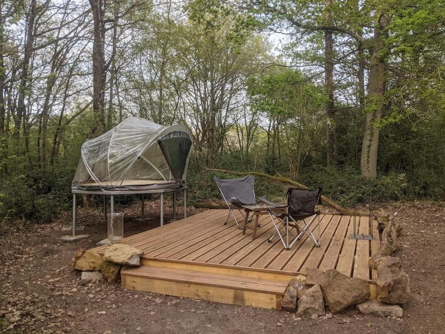 Le Bois Davy Hotel Le Thoureil Bagian luar foto